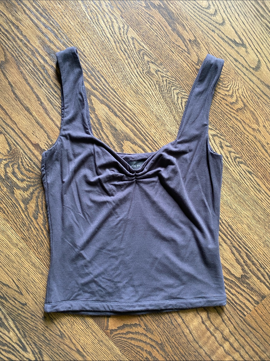 White Fox Gray Tank Top